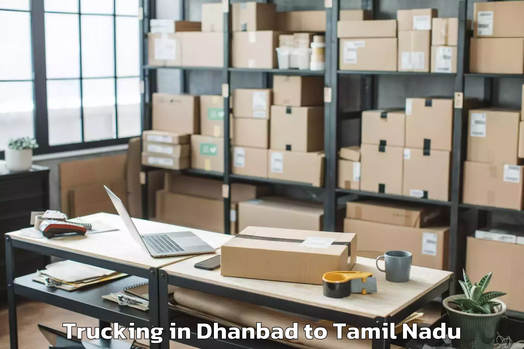 Hassle-Free Dhanbad to Katpadi Trucking